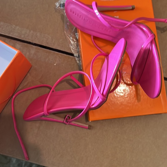 BILLINI THE NAKED SANDAL - PINK PATENT - Picture 7 of 9